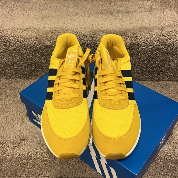 Adidas I-5923 Iniki Boost BD7612 Shoes Sneakers new yellow blue Men’s Sizes - Picture 6 of 12